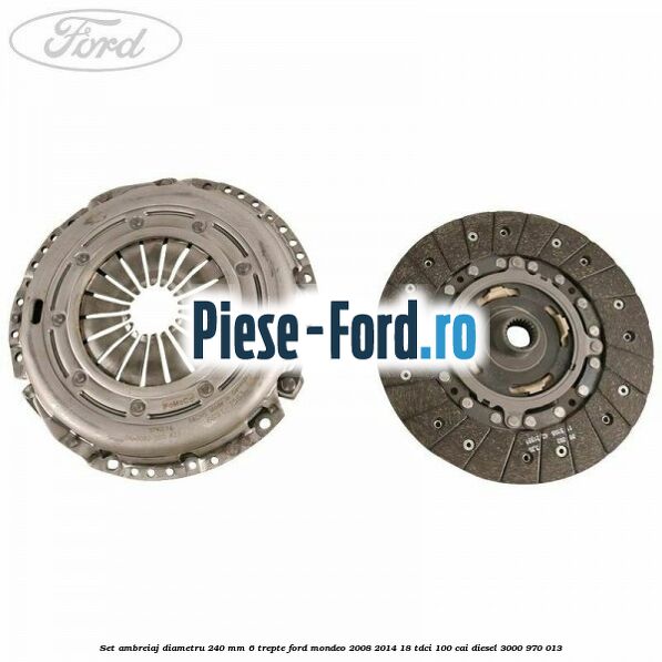 Set ambreiaj diametru 240 mm 6 trepte Ford Mondeo 2008-2014 1.8 TDCi 100 cai #60A7D46FE0